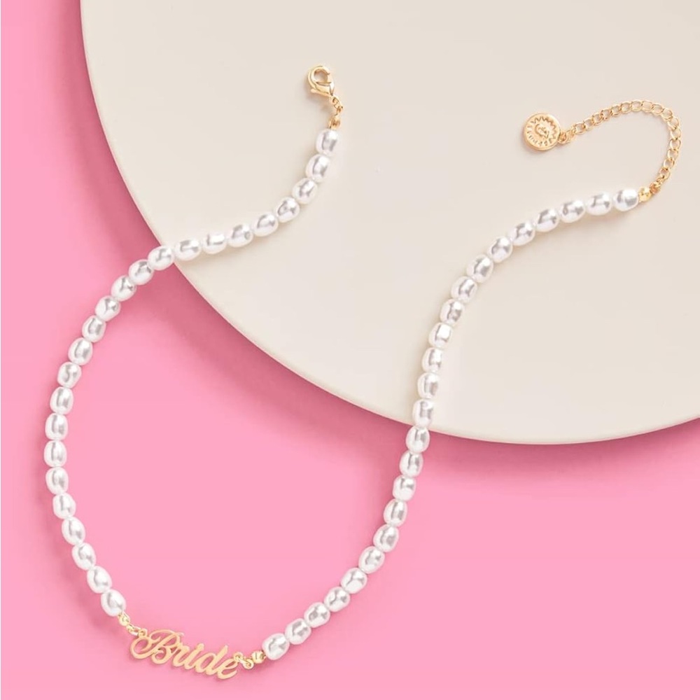 BRIDE pearl necklace
